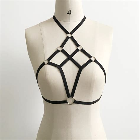 2018 New Fashion Sexy Women Girl Appliques Hollow Out Elastic Cage Bra
