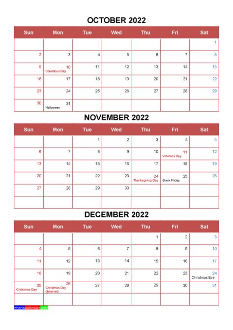 20 2022 Calendar With Holidays Printable Free Download Printable