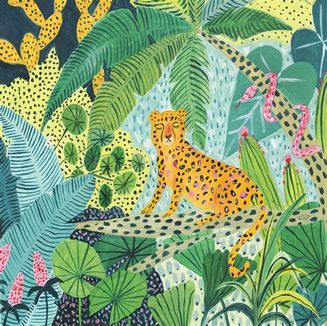 Jungle Leopard Art Print in 2020 (With images) | Jungle illustration, Leopard art, Leopard art print