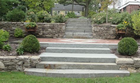 Natural Stone Steps Cording Landscape Design