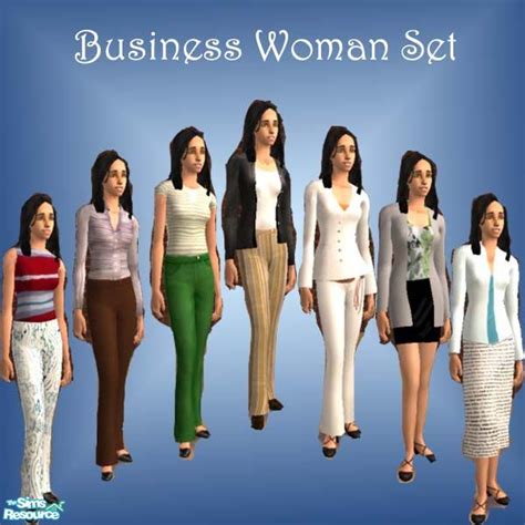 The Sims Resource Business Woman Set