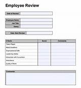 Employee Review Forms Free Photos
