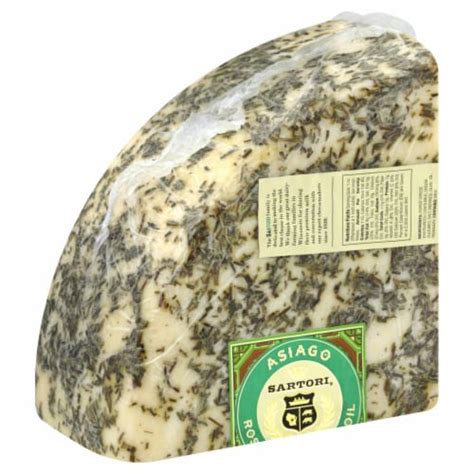 Sartori Asiago Rosemary And Olive Oil Cheese 5 Lb Kroger