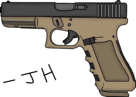 Glock Pistol Drawing By Mrsouthbay On Deviantart