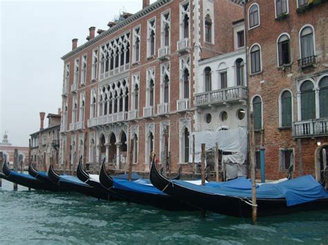 venice italy july 22 2007 venetian streets with graceful building facades grand canal