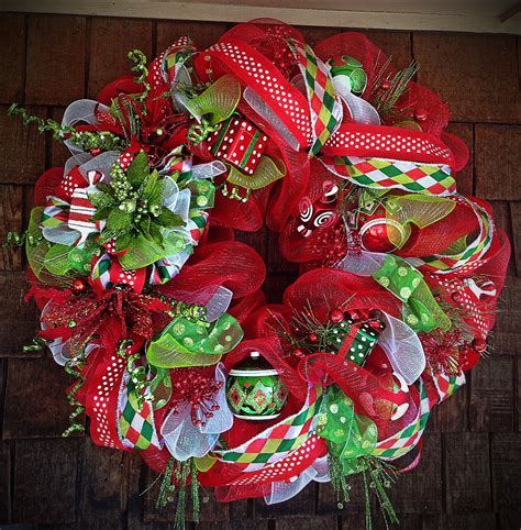 Deco Mesh Christmas Wreath Christmas Crafts For Kids To Make Simple