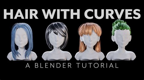 hair with curves blender tutorial ethan snell blender tutorial blender tutorial