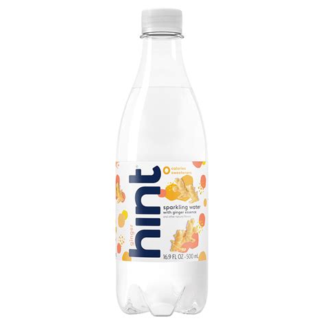 Buy Hint Sparkling Water Ginger Pack Of 12 169 Ounce Bottles