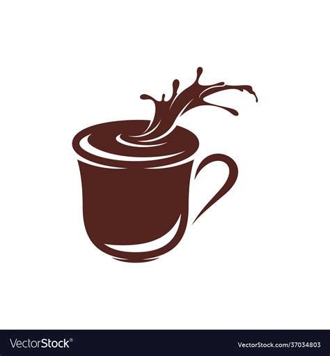 Chocolate Drink Logo Design Creative Royalty Free Vector