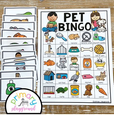 Pet Bingo Primary Playground