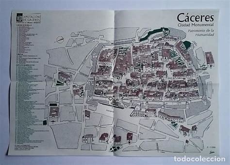 Mapa De Cáceres Y De Su Ciudad Monumental Amura Comprar Folletos De