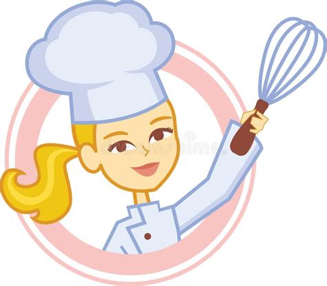 Cartoon white stroke chef hat clipart. Chef Muslimah Bakery Cartoon / Cute bakery chef girl ...