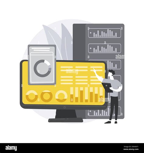 Big Data Visualization Abstract Concept Vector Illustration Stock