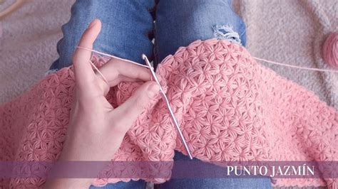 Aprende a tejer Bello Punto Jazmín para mantas a crochet CURSOS GRATIS
