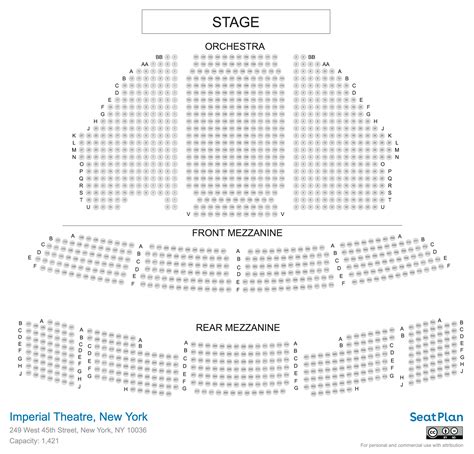 Imperial Theater Seating Chart Nyc Two Birds Home