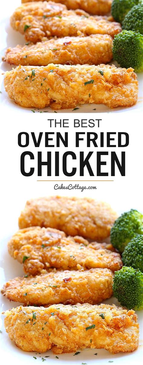 Egg, boneless chicken breast, heavy whipping cream, cooking oil and 7 more. The Best Oven Fried Chicken - Cakescottage