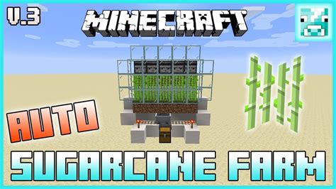 Minecraft AUTO SUGARCANE FARM Tutorial Beginner Friendly YouTube