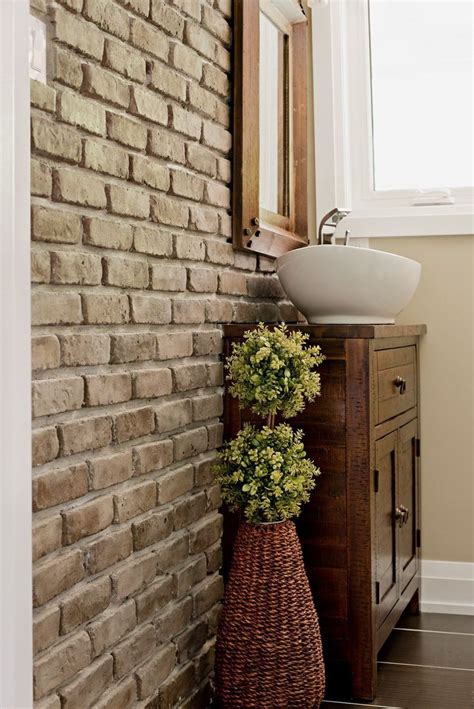 Stacked Stone Tile Brick Bathroom Brick Interior Wall Brick