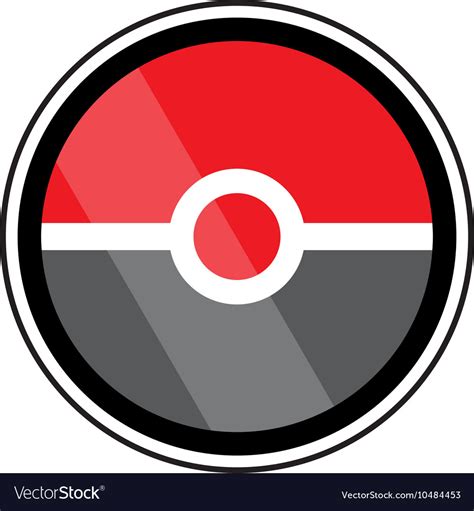Pokeball Video Game Icons And Design Elements Vector Image