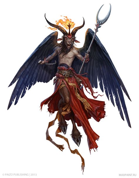 Demon Lord Baphomet By Katemaxpaint On Deviantart Baphomet Fantasy