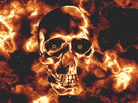 Best Of Skulls On Fire Wallpaper Wallpaper Quotes