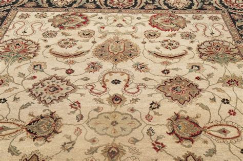 Clearance 8x10 Ivory Agra Floral Oriental Area Rug Wool Living Room