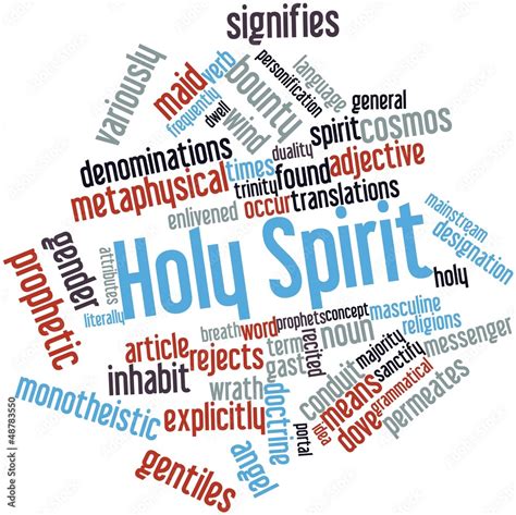 Word Cloud For Holy Spirit Stock Illustration Adobe Stock