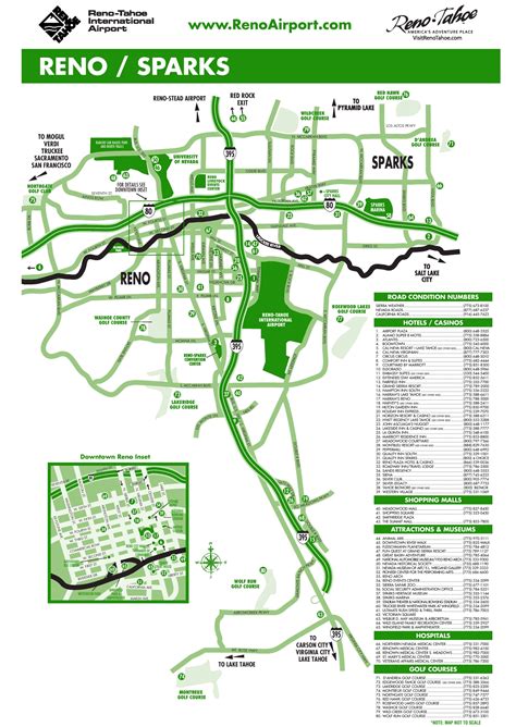 Reno Strip Hotel Map