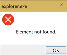 FIXED Element Not Found Windows Error Issue Working