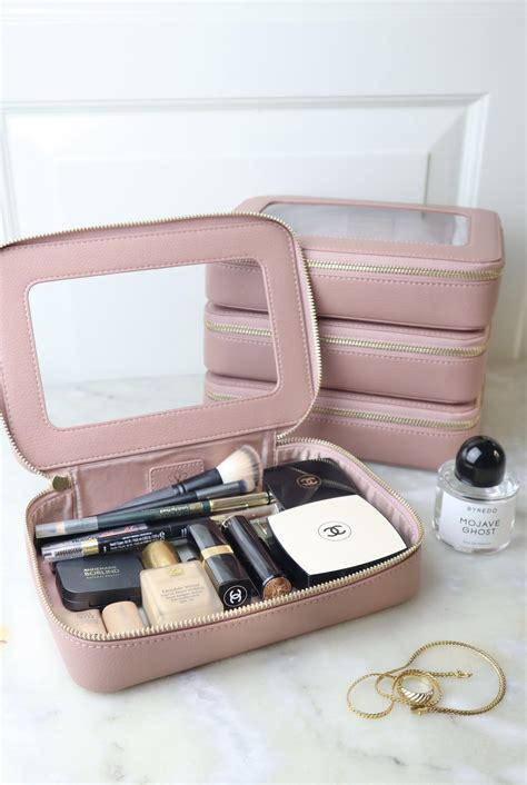 Rosé Clear Travel Case In 2020 Travel Cosmetic Bags Clear Cosmetic