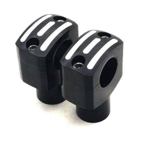 1 Inch 25mm Black Motorcycle Bar Clamps Handlebar Bar Risers For