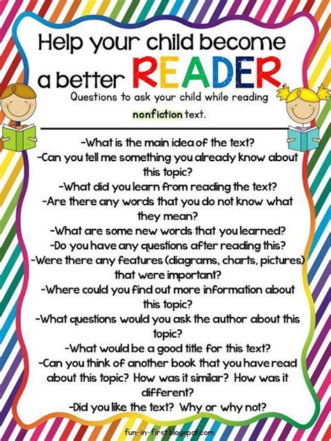 Reading Questions What To Ask Your Children When You Read Together