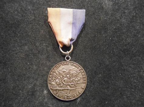 Vintage Civil War Battle Of New Market Charge Of The Vmi Cadets Medal