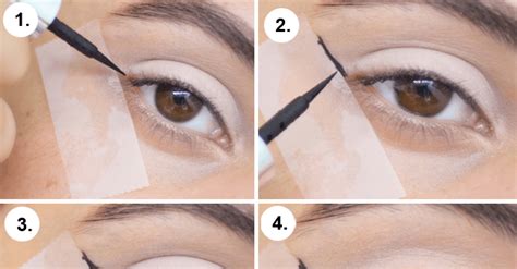 How To: Winged Eyeliner Using Tape