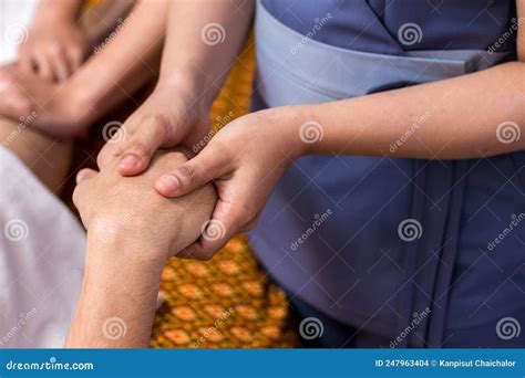 Relaxing With Hand Massage At Beauty Spa Soothing Massage Hand Of Professional Massage
