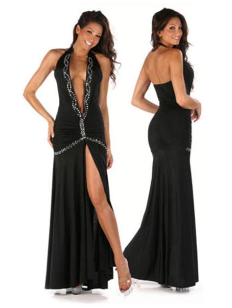 Formal Dresses Super Sexy Low Cut Evening Dress Black One Size Was Sold For R29900 On 26