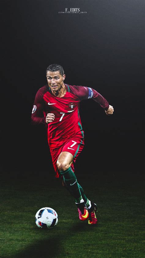 Uefa Team Of The Year Striker Cristiano Ronaldo Mobile Wallpaper