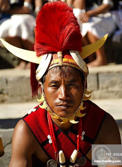 Naga Warrior Tribal In Traditional Stock Photo