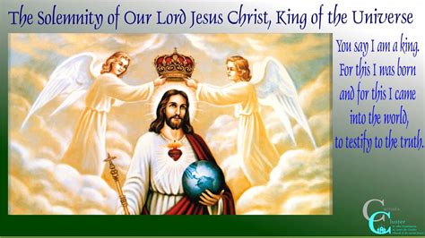 November 21 2021 The Solemnity Of Our Lord Jesus Christ King Of The