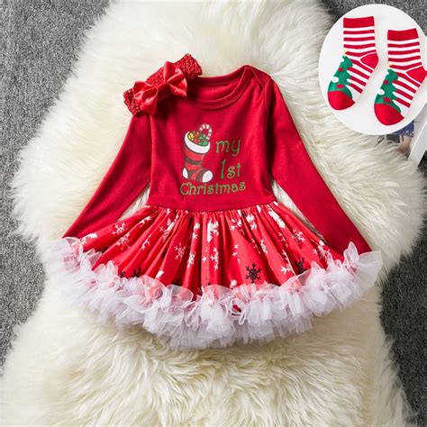 Buy Newborn Baby Girls Christmas Costume Tutu Dress My
