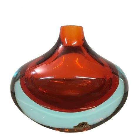 1960s Flavio Poli For Seguso Murano Glass Vase 80175