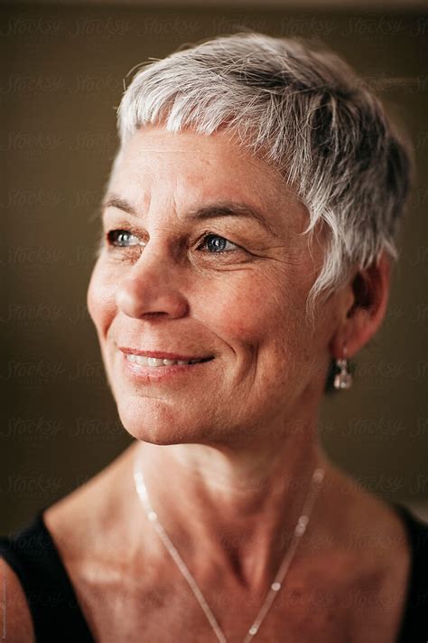 Senior Woman Natural Beauty Portrait Del Colaborador De Stocksy Raymond Forbes LLC Stocksy