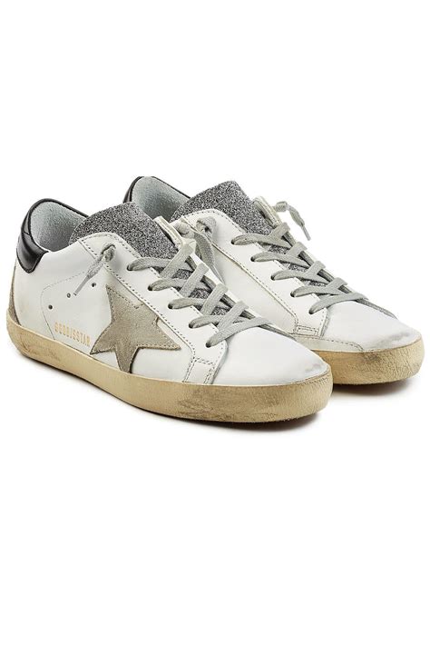 Lyst Golden Goose Deluxe Brand Super Star Leather Sneakers With