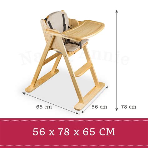 The chair basically accommodates the children in the seated position. Wooden Folding Baby Highchair - Fold-away Baby High Chair ...