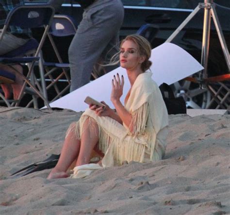 Rosie Huntington Whiteley Is Smoking Hot During Victorias Secret Beach