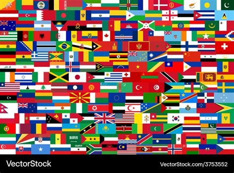 All Flags Of Countries In One Royalty Free Vector Image