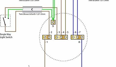 wiring diagram for ceiling light uk