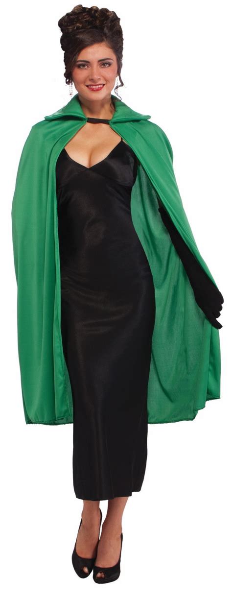 45 Green Costume Magician Cape Karneval Outfits Umhang Kostüm