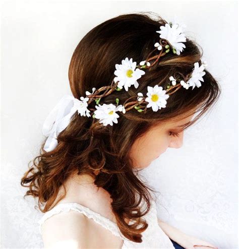 Daisy Flower Crown Flower Crown Wedding Daisy Headband Bridal
