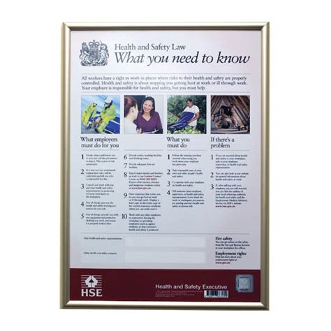 Hse Health And Safety Law Poster